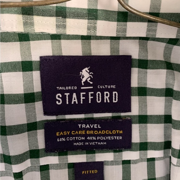 Men’s Stafford Easy Care Dress Shirt - Picture 3 of 3